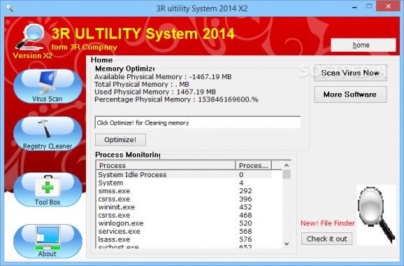 3R ULTILITY System screenshot