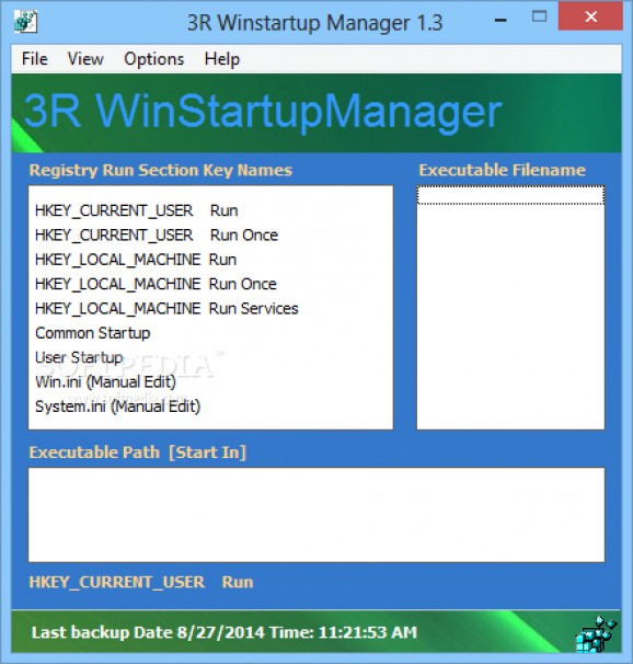 3R Win StartUp Manager screenshot