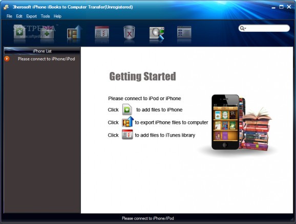 3herosoft iPhone iBooks to Computer Transfer screenshot