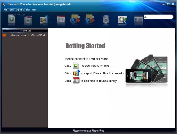 3herosoft iPhone to Computer Transfer screenshot
