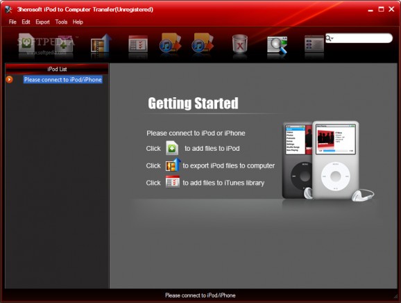 3herosoft iPod to Computer Transfer screenshot