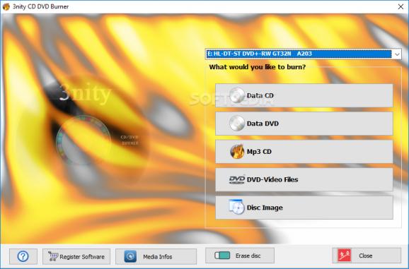 3nity CD/DVD Burner screenshot