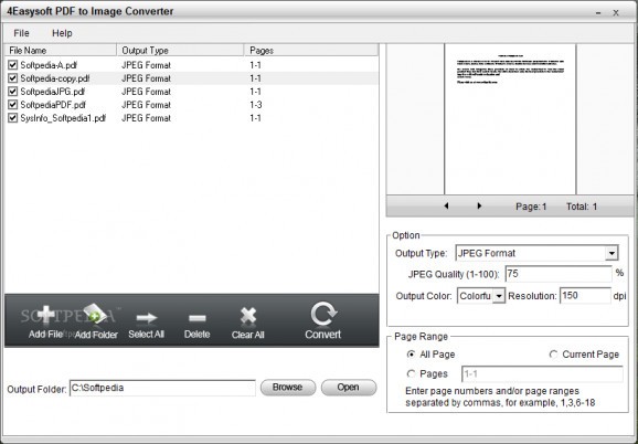 4Easysoft PDF to Image Converter screenshot