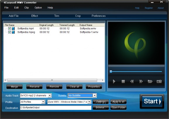 4Easysoft WMV Converter screenshot