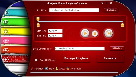 4Easysoft iPhone Ringtone Converter screenshot