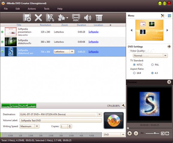 4Media DVD Creator screenshot