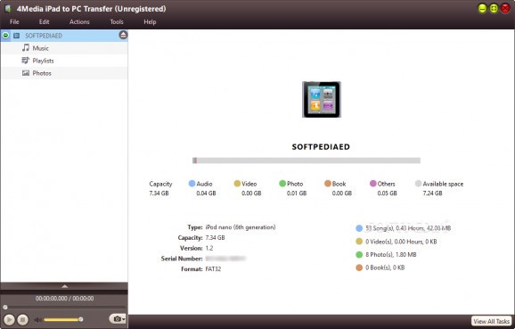 4Media iPad to PC Transfer screenshot