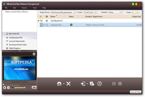 4Media iPod Max Platinum screenshot