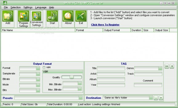 4Musics CDA to MP3 Converter screenshot
