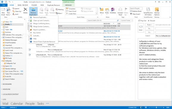 Outlook Duplicate Remover screenshot