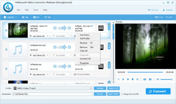 4Videosoft Video Converter Platinum screenshot