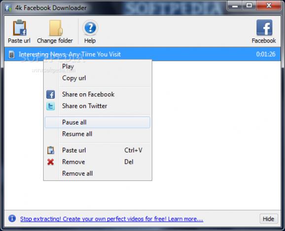 4k Facebook Downloader screenshot