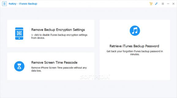 4uKey - iTunes Backup screenshot