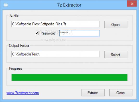 7z Extractor screenshot