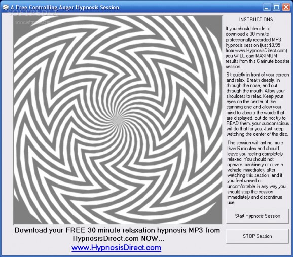 A Free Control Your Anger Hypnosis Session screenshot