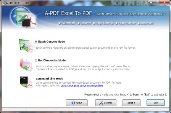 A-PDF Excel to PDF screenshot