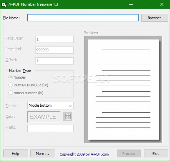 A-PDF Number screenshot