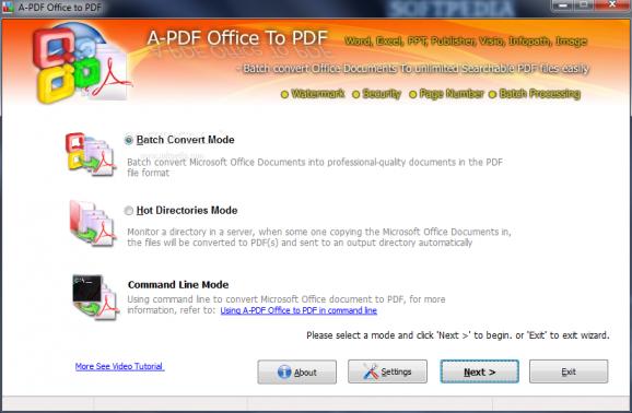 A-PDF Office to PDF screenshot