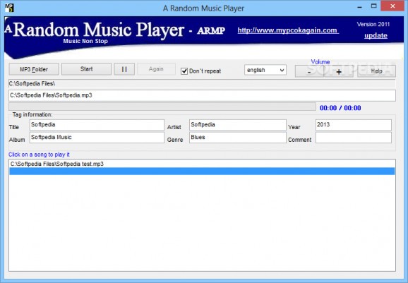 A Random Music Player screenshot