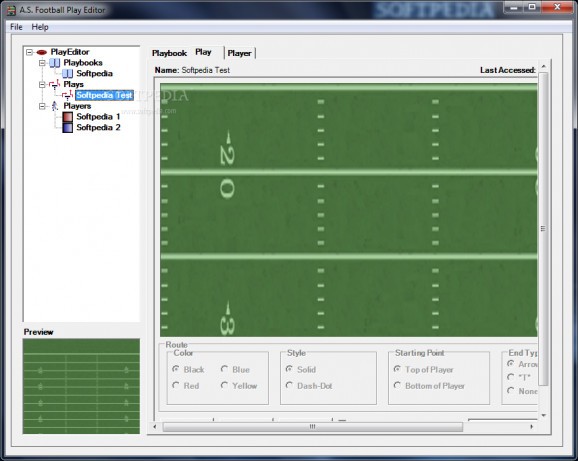 A.S. Football Play Editor screenshot