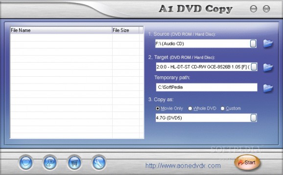 A1 DVD Copy screenshot