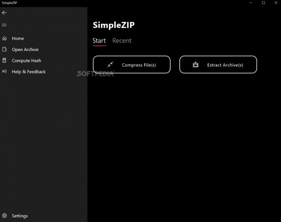 SimpleZIP screenshot