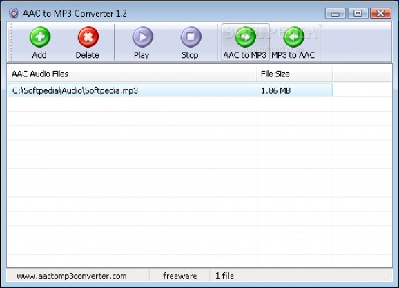 AAC to MP3 Converter screenshot