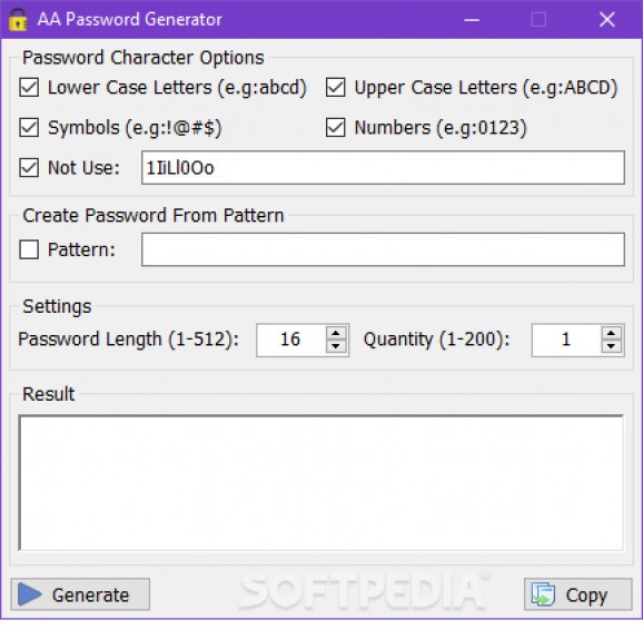 AA Password Generator screenshot