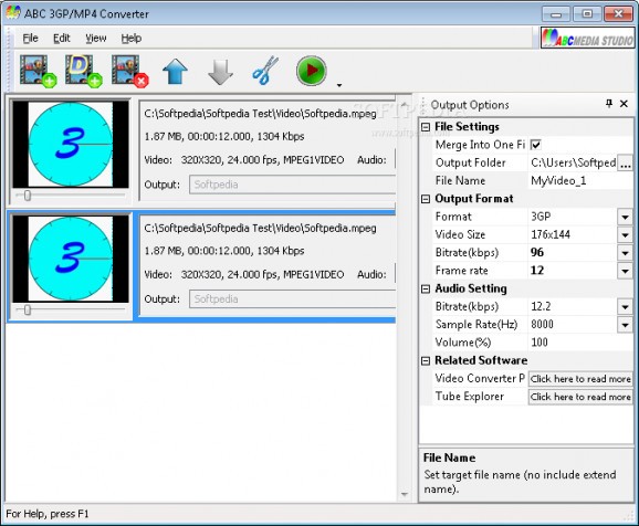 ABC 3GP/Mp4 Converter screenshot