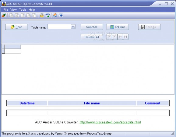 ABC Amber SQLite Converter screenshot