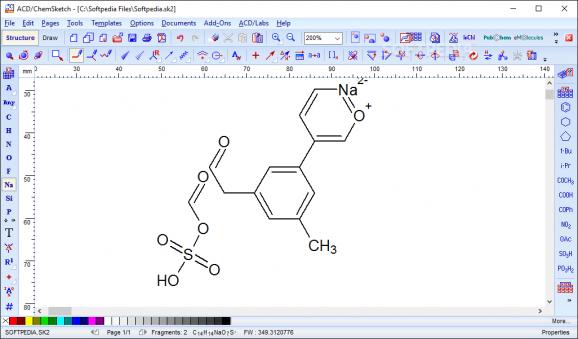 ChemSketch screenshot