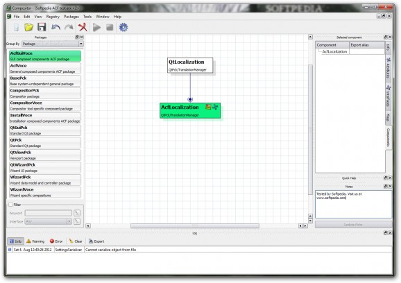 Advanced Component Framework screenshot