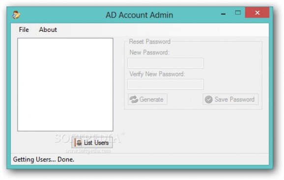 AD Account Admin screenshot