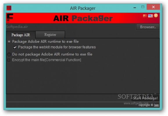 AIR Packager screenshot