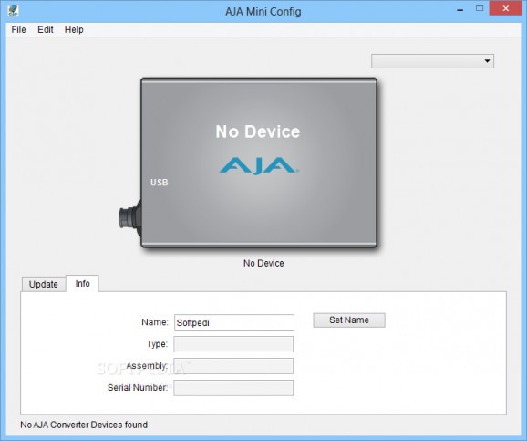 AJA Mini Config screenshot