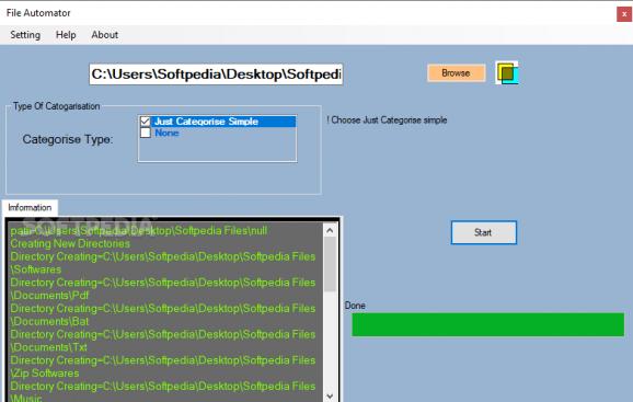 File Organiser screenshot