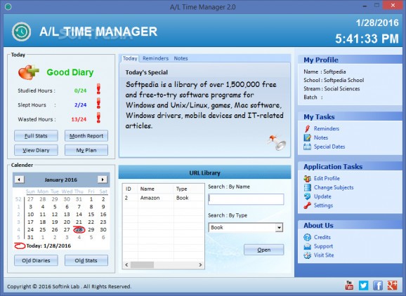AL Time Manager screenshot