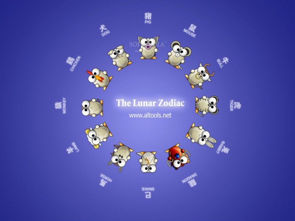 ALTools Lunar Zodiac Cycle Wallpaper screenshot