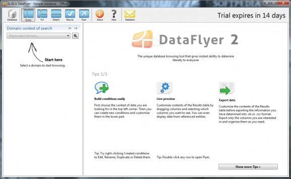ALVILA DataFlyer screenshot