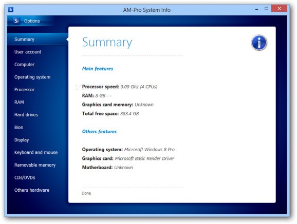AM-Pro System Info screenshot