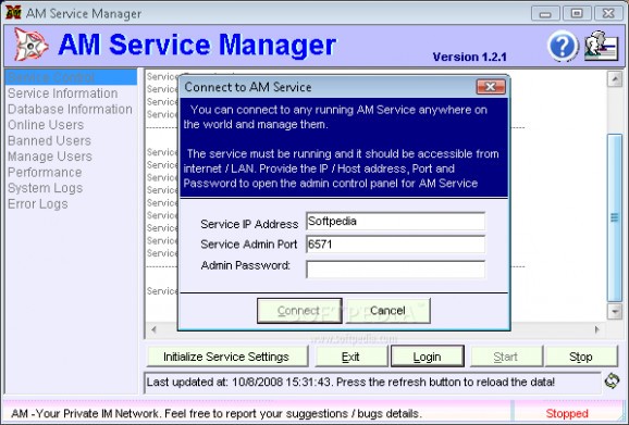 AM Service Manager screenshot