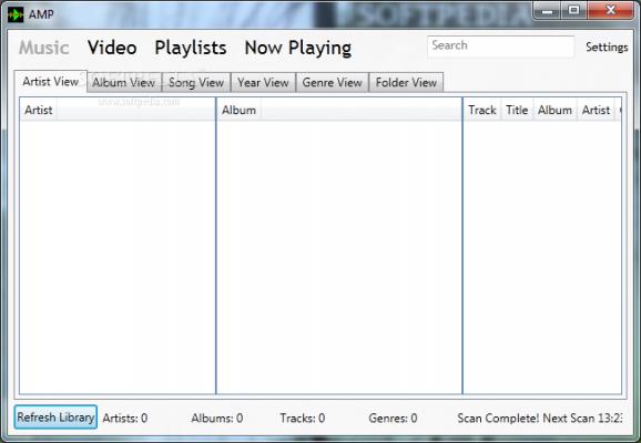 AMP - Adamo Media Player screenshot