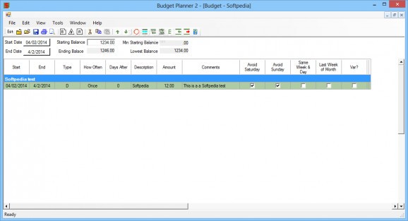 Budget Planner screenshot