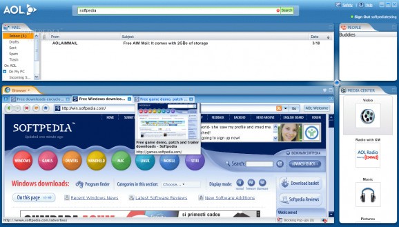 AOL Helix (formerly OpenRide/Streamliner) screenshot