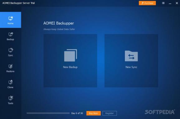 AOMEI Backupper Server screenshot