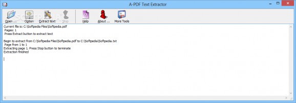 A-PDF Text Extractor screenshot