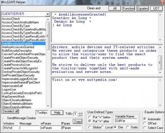 Win32API Helper screenshot