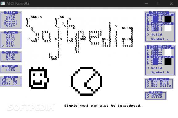 ASCII Paint screenshot