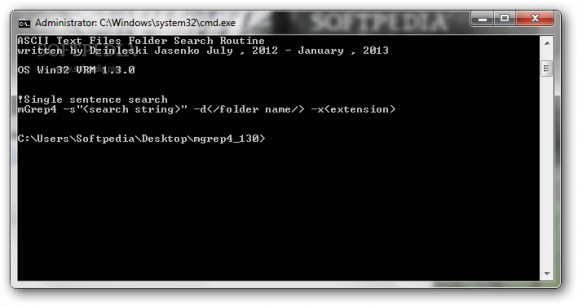 ASCII Text Files Folder Search Routine screenshot