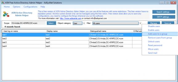 ASN Free Active Directory Admin Helper screenshot
